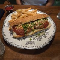Chicken Parm sandwich at DC Vegan in Washington