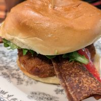Chick'n cutlet club at DC Vegan in Washington