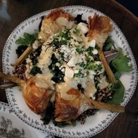 Artichoke bowl at DC Vegan in Washington