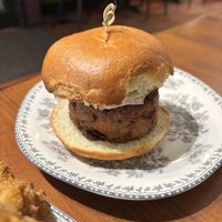 Crab cake sandwich   at DC Vegan in Washington