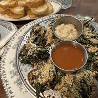 Oysters Rockefeller - so good   at DC Vegan in Washington