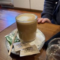 latte  at DC Vegan in Washington