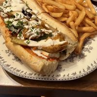 Fried artichoke sandwich  at DC Vegan in Washington