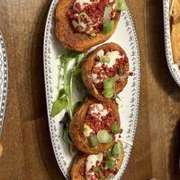 Potato skins  at DC Vegan in Washington