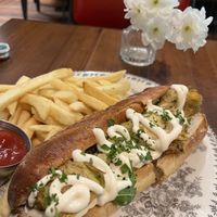 Fried Artichoke Sandwich   at DC Vegan in Washington