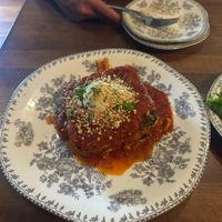 Lasagna at DC Vegan in Washington