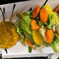 Mofongo with veggies  at Edelweiss Bar & Grill in Luquillo