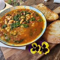 Bean stew at Fraga's Cafe in Marysville
