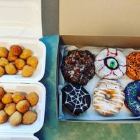 Halloween doughnuts! at Joughnuts Doughnuts in Mississauga