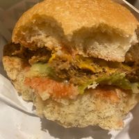 Yummy vegan Reburger!!!! :) at Snack Bar Green - Снак бар и био магазин ЗЕЛЕН - Графа Био магазин ЗЕЛЕН Графа in Sofia