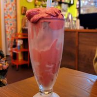 Blackberry shake at Acorn Community Cafe in Eugene