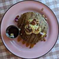 Banana Pancakes at Acorn Community Cafe in Eugene