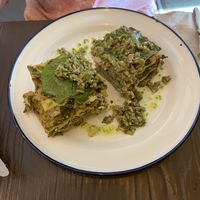 Green lasagna— YUMMY  at Acorn Community Cafe in Eugene