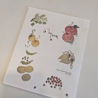 Printed menu fall 2025 at Acorn Community Cafe in Eugene