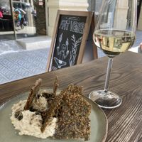 White beans hummus  at Fat Veggies in Barcelona