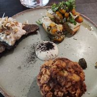 Entrantes menú degustación at Fat Veggies in Barcelona