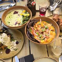 Main meals... at Fat Veggies in Barcelona