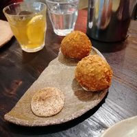 Croquettes at Fat Veggies in Barcelona