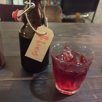 Hibiscus Kombucha at Fat Veggies in Barcelona