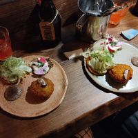 Entrants del menú degustació at Fat Veggies in Barcelona