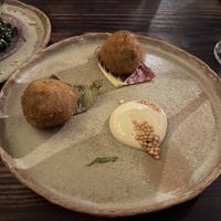 2 croquettes   at Fat Veggies in Barcelona