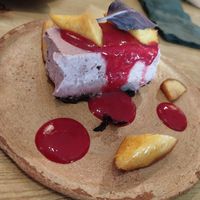 Tarta de arandanos at Fat Veggies in Barcelona
