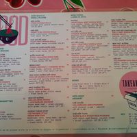Food menu. VG for vegan. at Rice Rice Baby in Mount Maunganui