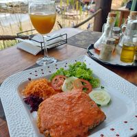 Vegetarian (= Vegan) Lasagna (1.390 CVE) at Osteria n.3 in Praia