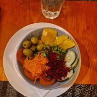 Came with side salad at Osteria n.3 in Praia