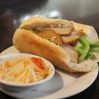 Baguette is available only on certain days of the week.  at Evergreen Vegetarian - Phsar Chas in Phnom Penh