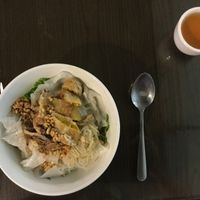 today's special rice noodles at Evergreen Vegetarian - Phsar Chas in Phnom Penh