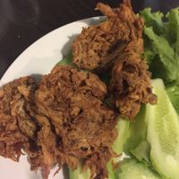 Vegan chick n nuggets - divinely crunchy at Evergreen Vegetarian - Phsar Chas in Phnom Penh