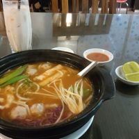 Spicy special soup at Evergreen Vegetarian - Phsar Chas in Phnom Penh