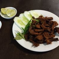 Fried mushrooms at Evergreen Vegetarian - Phsar Chas in Phnom Penh