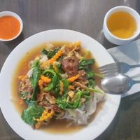 Noodle with seitan at Evergreen Vegetarian - Phsar Chas in Phnom Penh