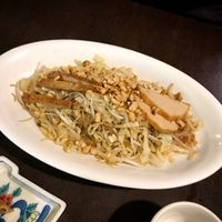 Khmer noodles with lemon sauce at Evergreen Vegetarian - Phsar Chas in Phnom Penh