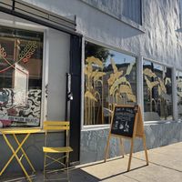 Storefront with outdoor seating  at Fox and Lion Bread in San Francisco