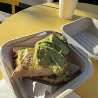 Avocado toastt  at Fox and Lion Bread in San Francisco