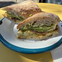 Green dream sandwichh  at Fox and Lion Bread in San Francisco
