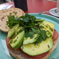 Avocado sandwich at Intz48 Coffee Roasters Azores in Sao Miguel