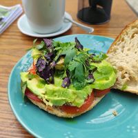breakfast avocado sandwich at Intz48 Coffee Roasters Azores in Sao Miguel