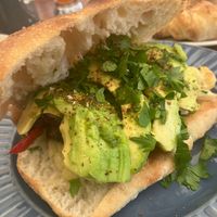 avocado sandwich at Intz48 Coffee Roasters Azores in Sao Miguel