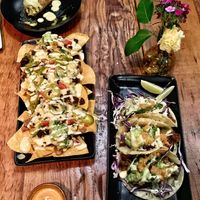 Nachos With Asada Tacos! at Vida Cantina SF in San Francisco