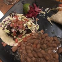 I always forget to take a pic before eating!! Baja oyster mushroom tacos  at Vida Cantina SF in San Francisco