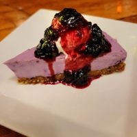 Blueberry Meyer lemon Cheesecake at Vida Cantina SF in San Francisco