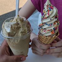 Dessert! Peanut butter shake and swirl cone at STALK & SPADE in Wayzata