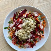 Farro Za'atar Bowl  at Mondays Plant Café in Calgary