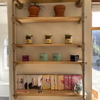 Cards and nut butters  at Mondays Plant Café in Calgary