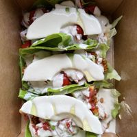 Raw tacos  at Mondays Plant Café in Calgary