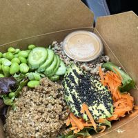 Poke Bowl  at Mondays Plant Café in Calgary